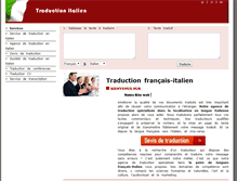 Tablet Screenshot of italien-traduction.com